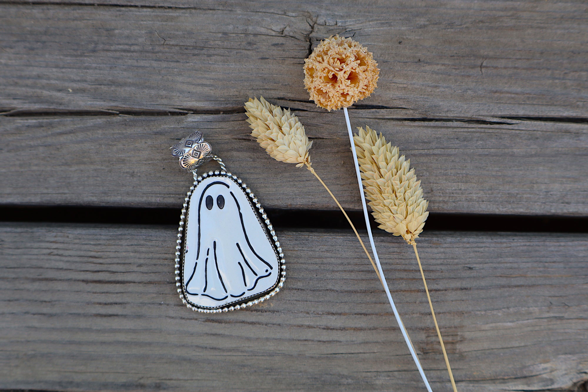 Decorative White Ghost Pendant