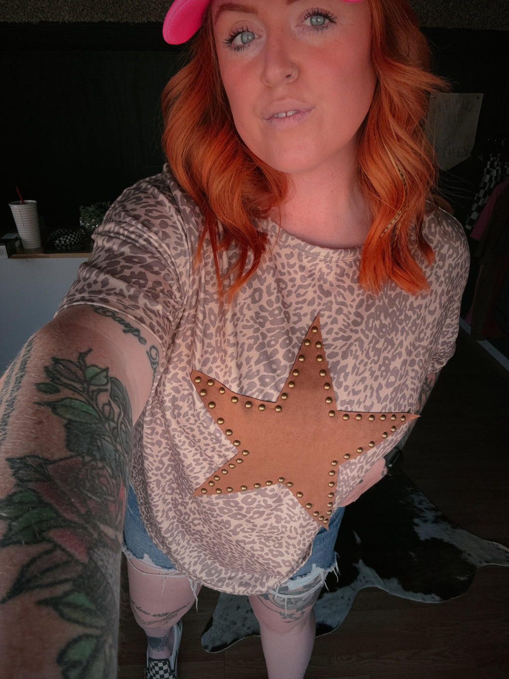 STAR LEOPARD TEE