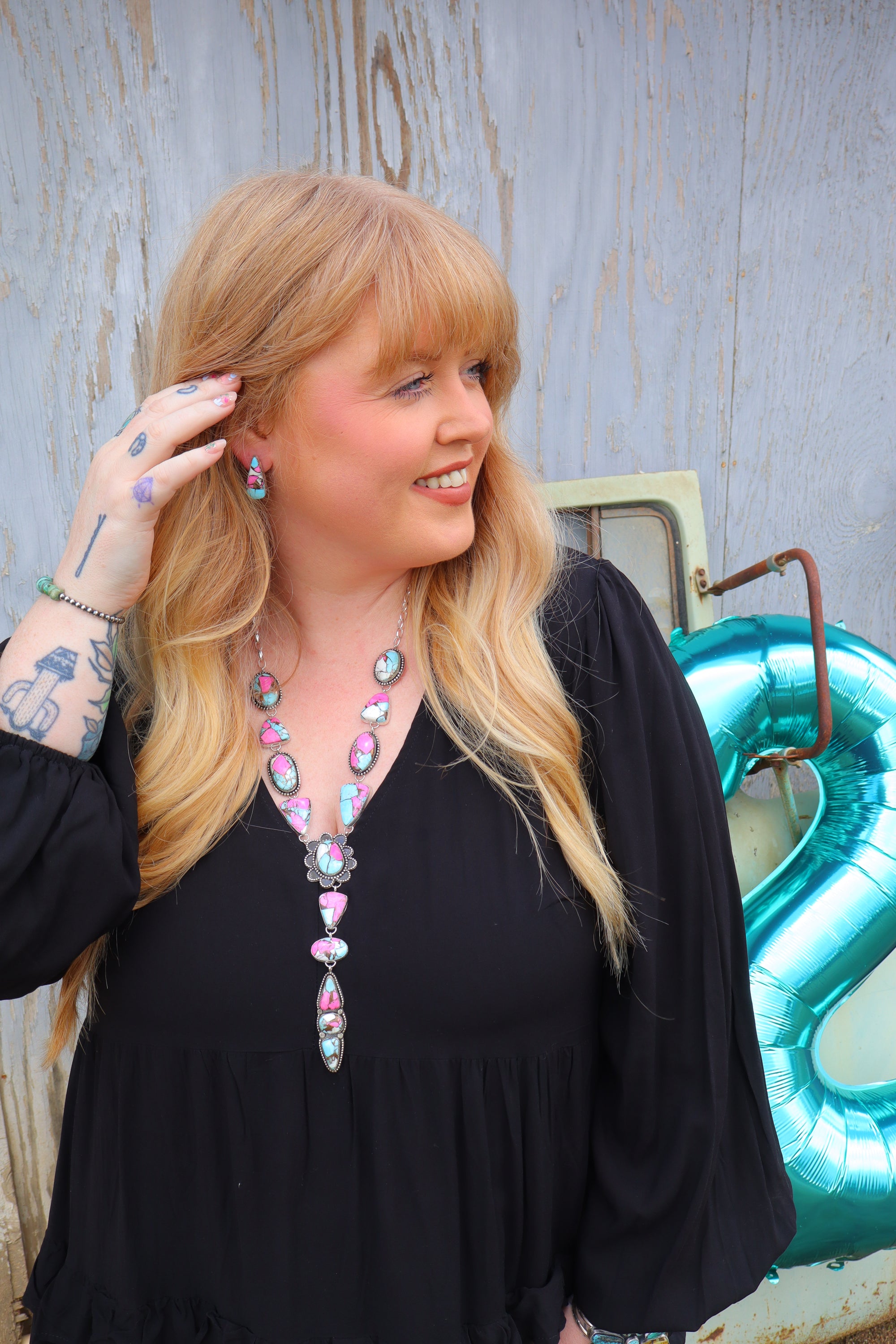 Cotton Candy Lariat Set