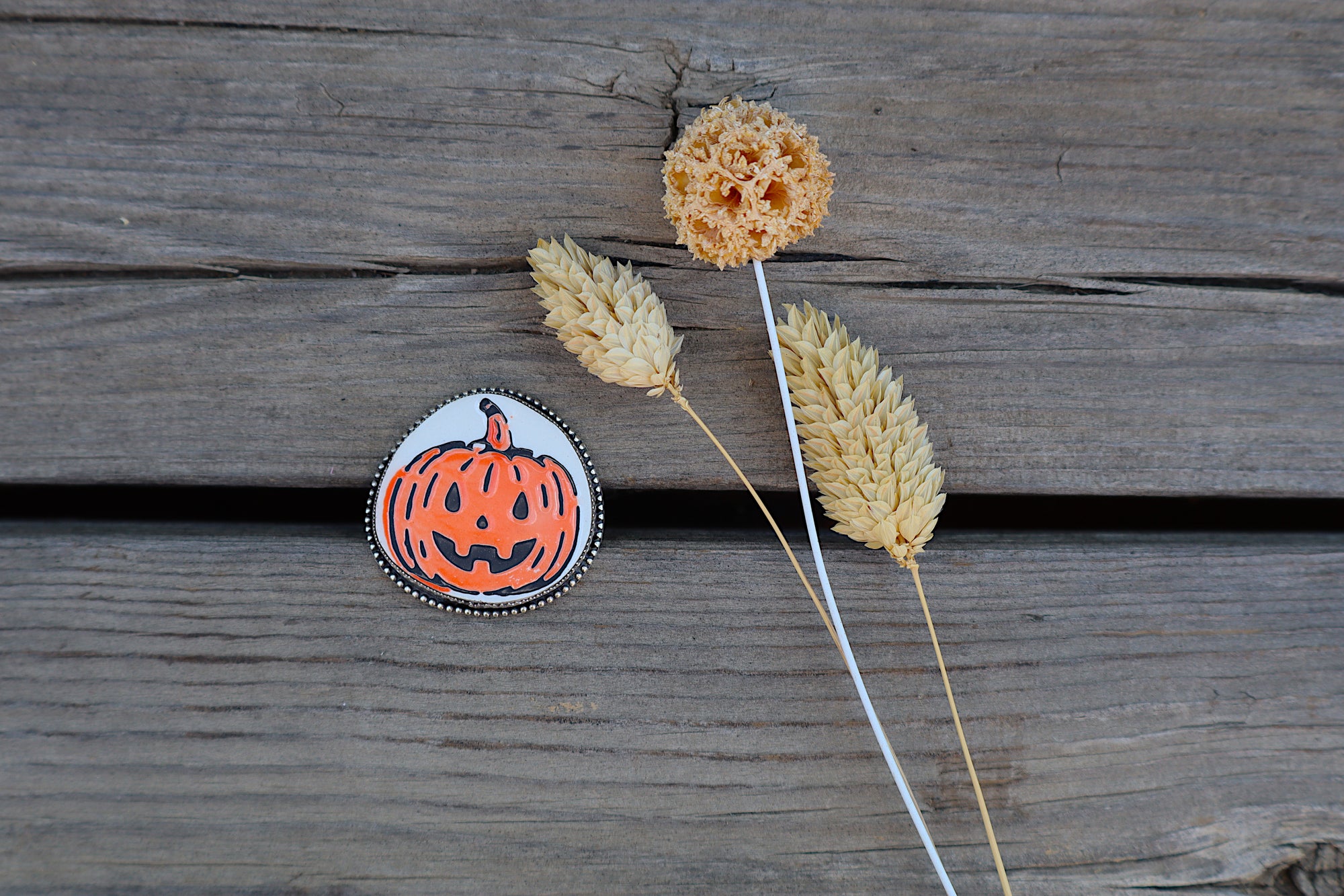 Orange Pumpkin Adjustable Ring