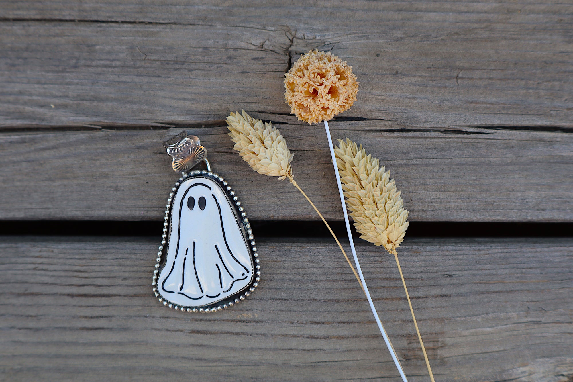 Decorative White Ghost Pendant